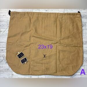 💯 Authentic Louis Vuitton 24x19” Drawstring Dustbag for Larger Bags